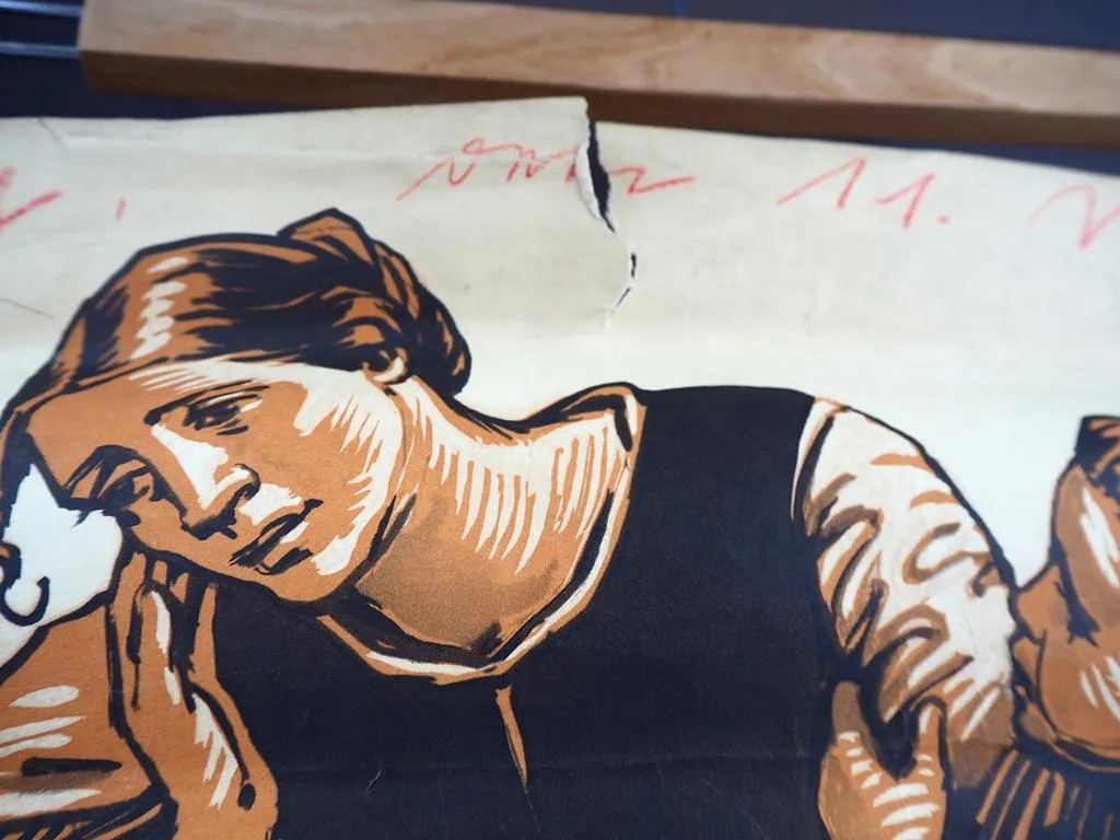 Original Plakat Helft unseren Müttern Müttererholungsfürsorge 1940er Jahre Schmedes