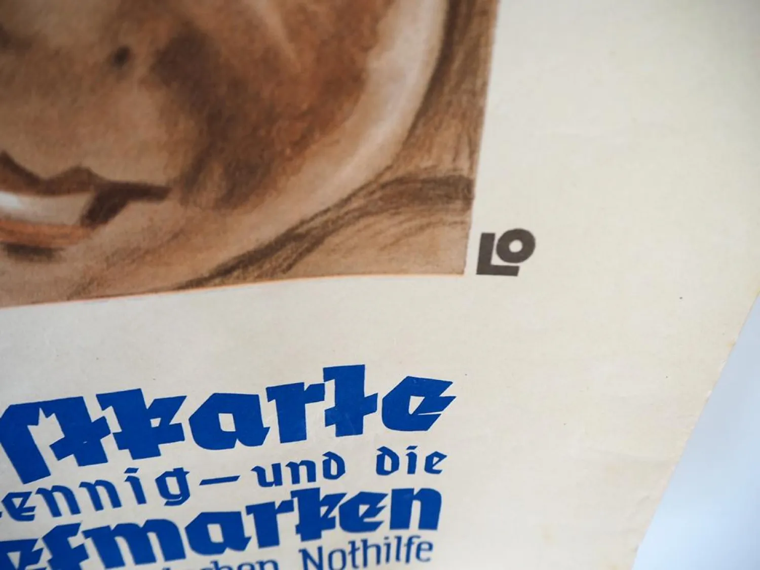 Original Plakat Nothilfe Wohlfahrtspostkarte Frohe kräftige Jugend 1929