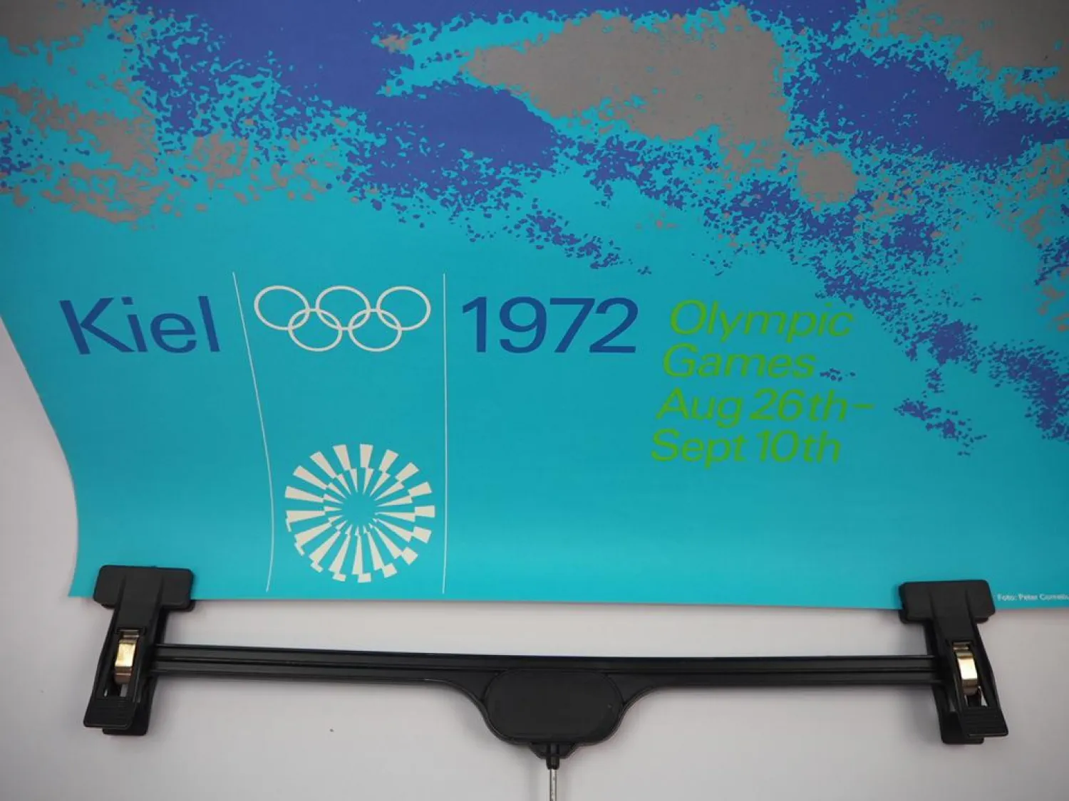 Original Plakat Olympiade München 1972 Regatta Kiel Segeln P. Cormelius