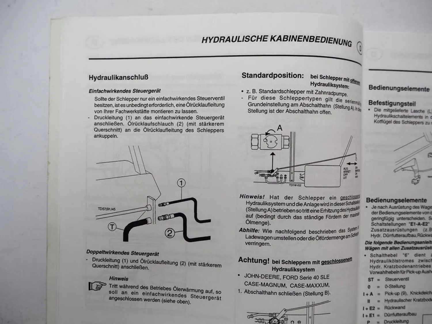Original Pöttinger Profi GPI GPII Typ 537 539 Ladewagen Betriebsanleitung 1995