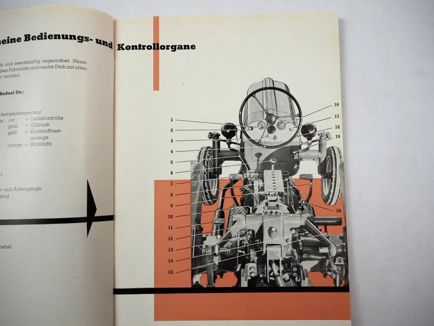 Original Porsche Diesel AP18 Schlepper Betriebsanleitung Bedienung 2/1957