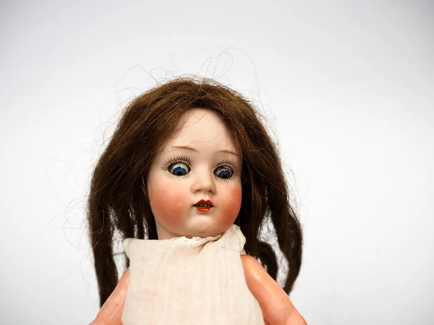 Original Porzellankopf Puppe Wagner & Zetsche Ilmenau ca. 26 cm ca. 1900/1920er