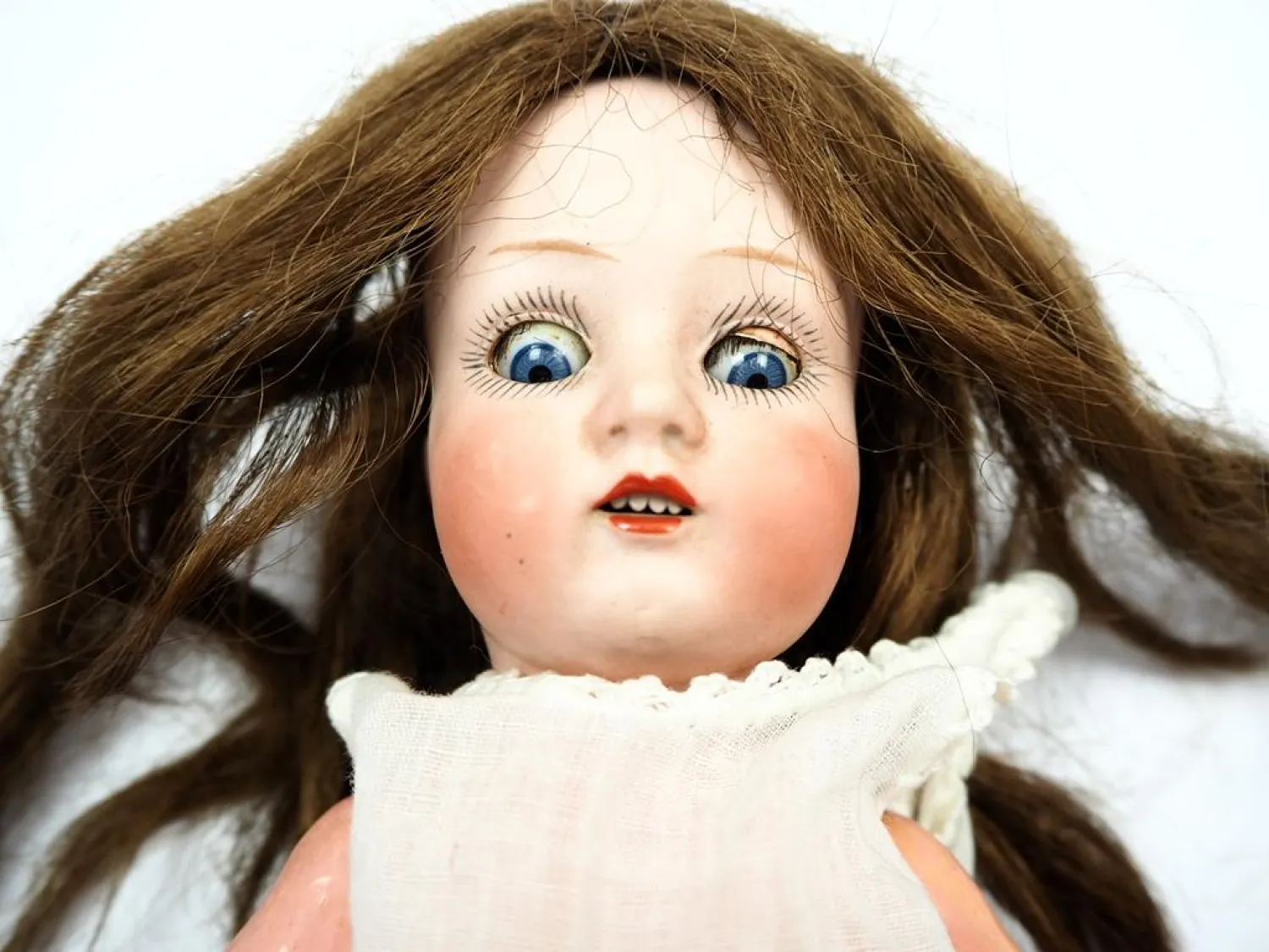 Original Porzellankopf Puppe Wagner & Zetsche Ilmenau ca. 26 cm ca. 1900/1920er