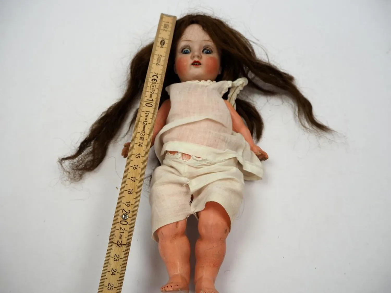 Original Porzellankopf Puppe Wagner & Zetsche Ilmenau ca. 26 cm ca. 1900/1920er