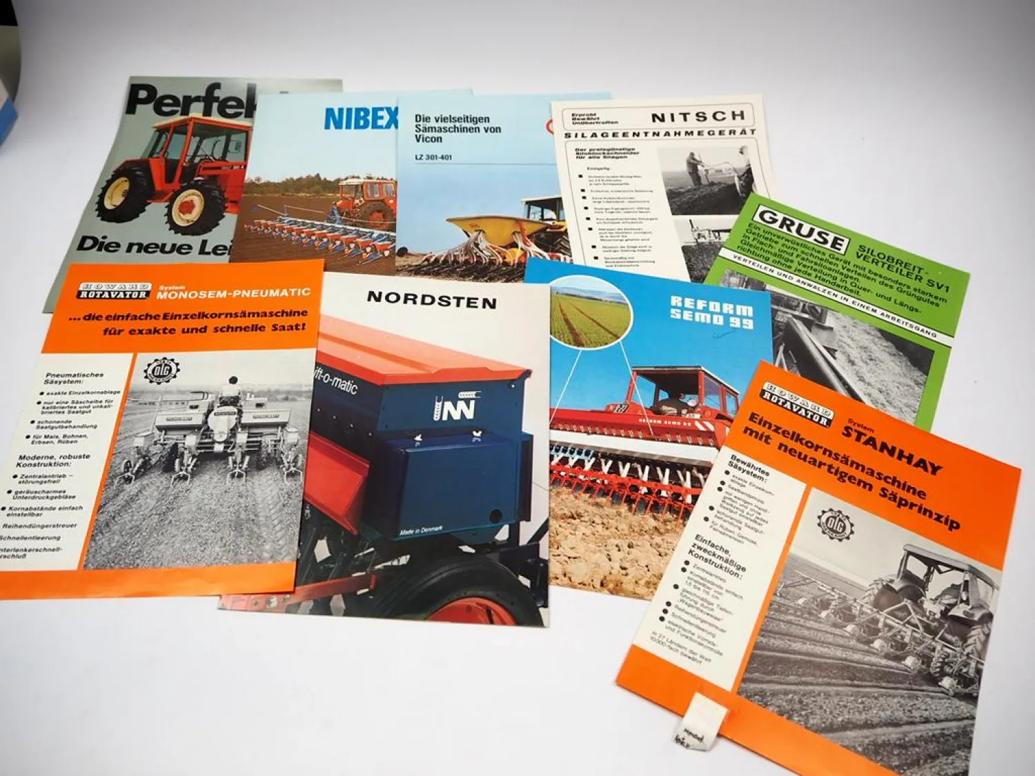 Original Posten 35 Stück Prospekte Preislisten Landtechnik 1980er Jahre