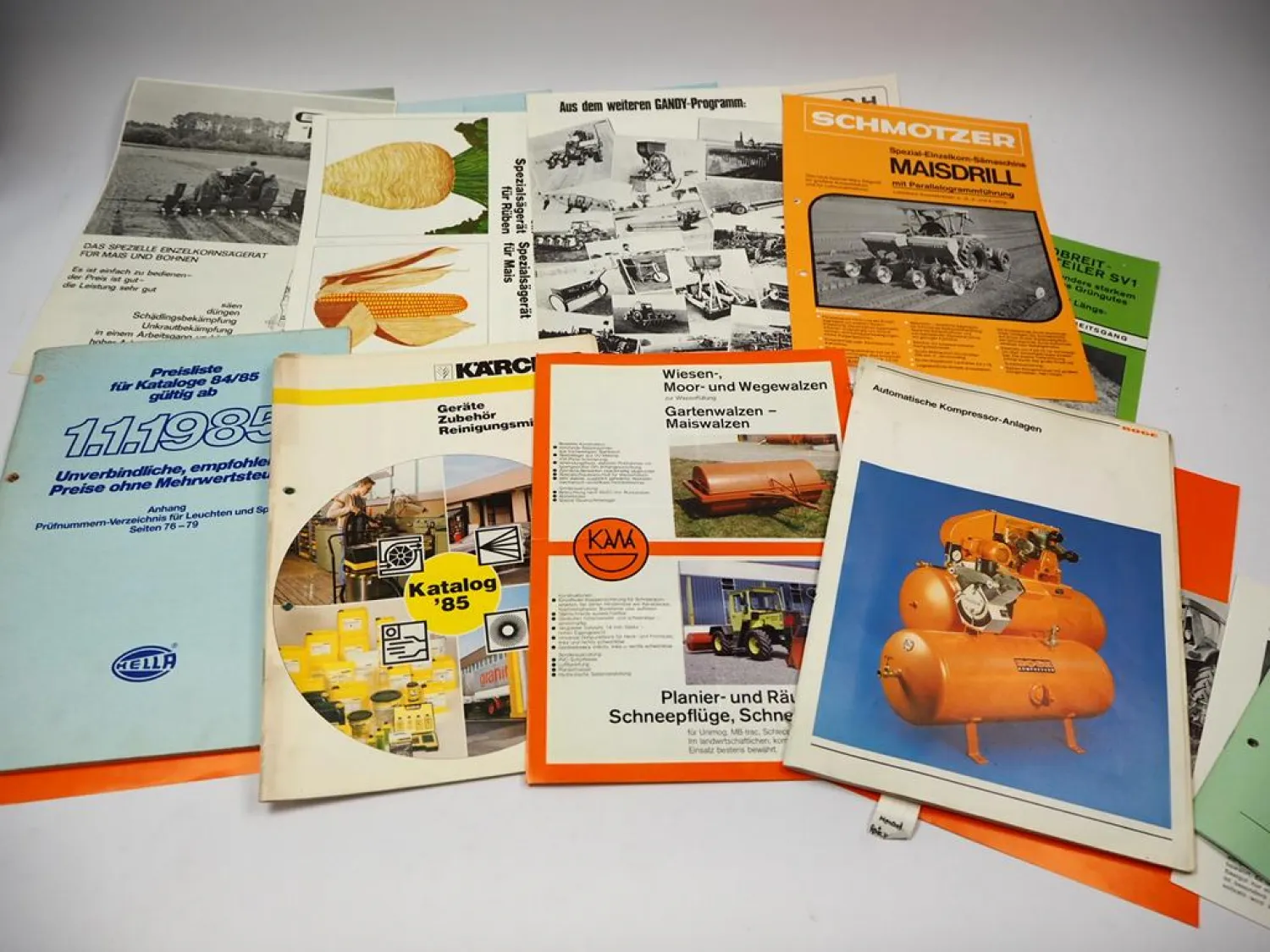 Original Posten 35 Stück Prospekte Preislisten Landtechnik 1980er Jahre