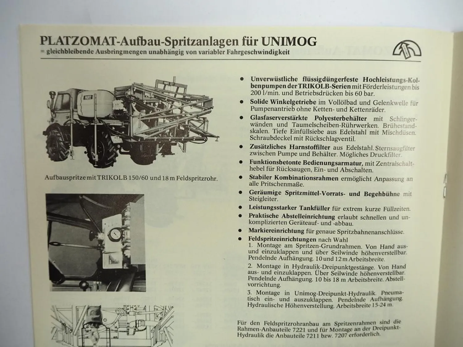 Original Preisliste Platz Pflanzenschutzgeräte Hochdruckreiniger Programm 1979