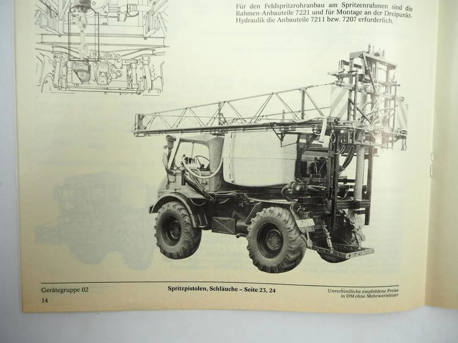 Original Preisliste Platz Pflanzenschutzgeräte Hochdruckreiniger Programm 1979