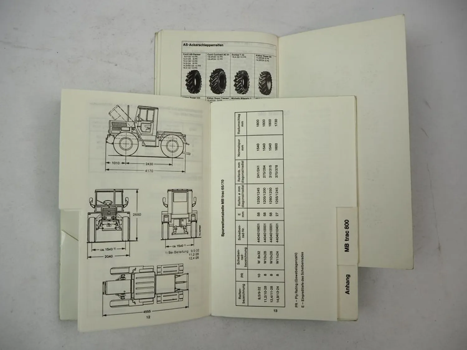 Original Preisliste Taschenbuch MB-trac 700S 800 900 1100 1300 1500 Agrar Forst