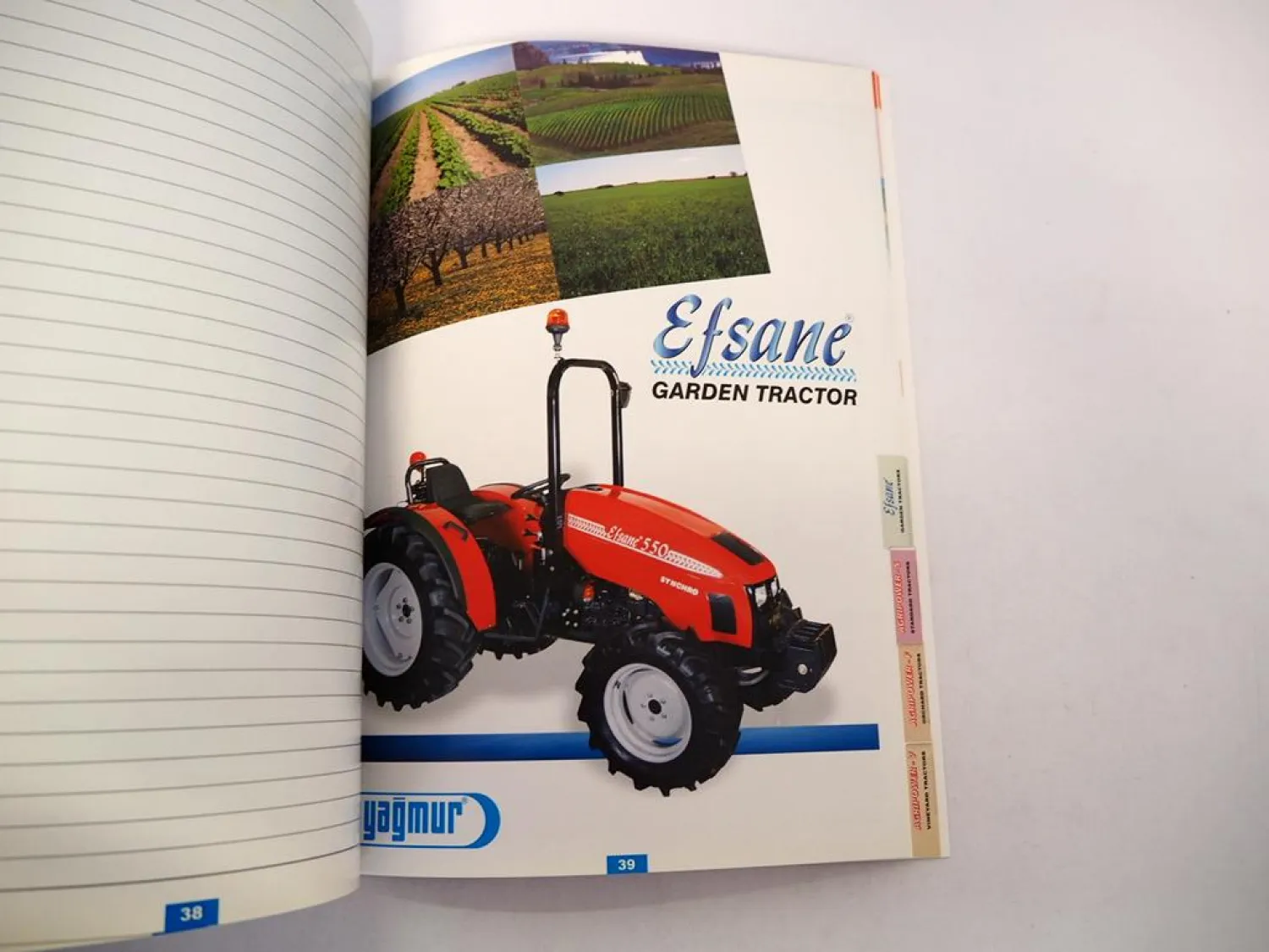 Original Preisliste Yagmur Valpadana Efsane Agripower Traktoren Türkei 2006