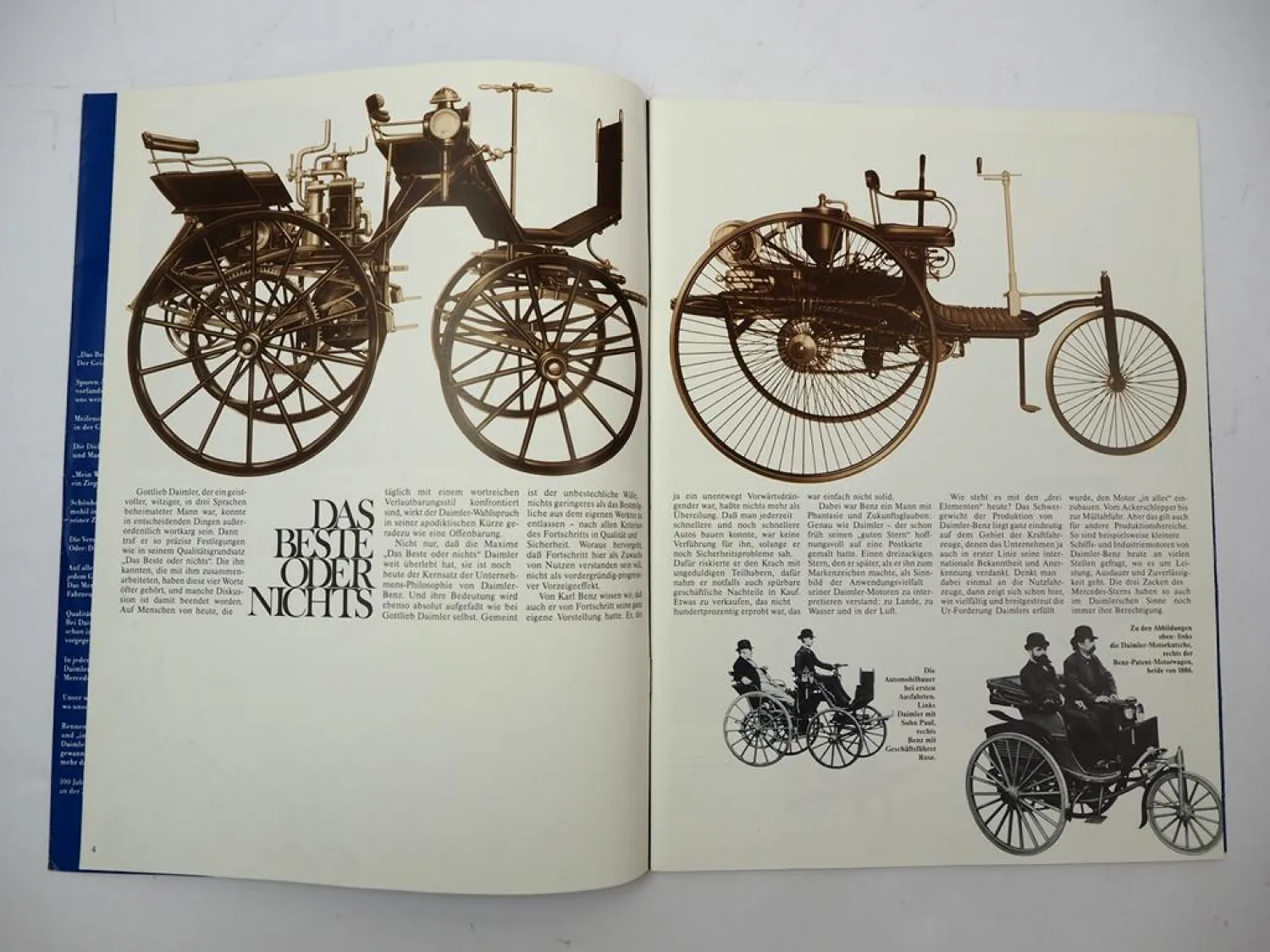 Original Prospekt 100 Jahre Daimler Benz Festschrift Jubiläumsschrift 1985