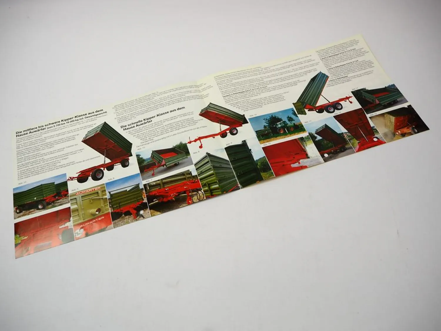 Original Prospekt Auwärter Landwirtschaftliche Anhänger Unimog Landtechnik