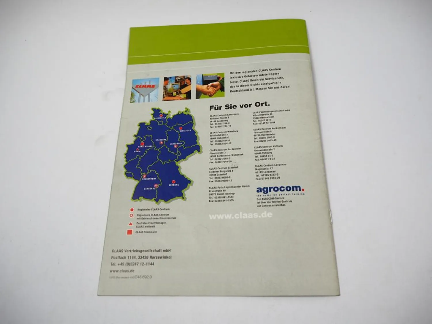 Original Prospekt Claas Celtis Ares Atles Xerion Dionis Traktorenprogramm 2003