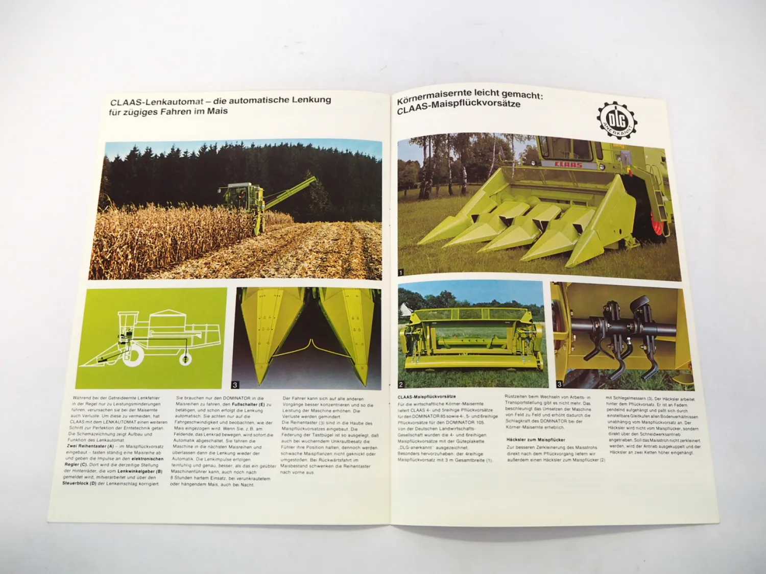 Original Prospekt Claas Dominator 85 85H 105 Mähdrescher 20 Seiten 1978