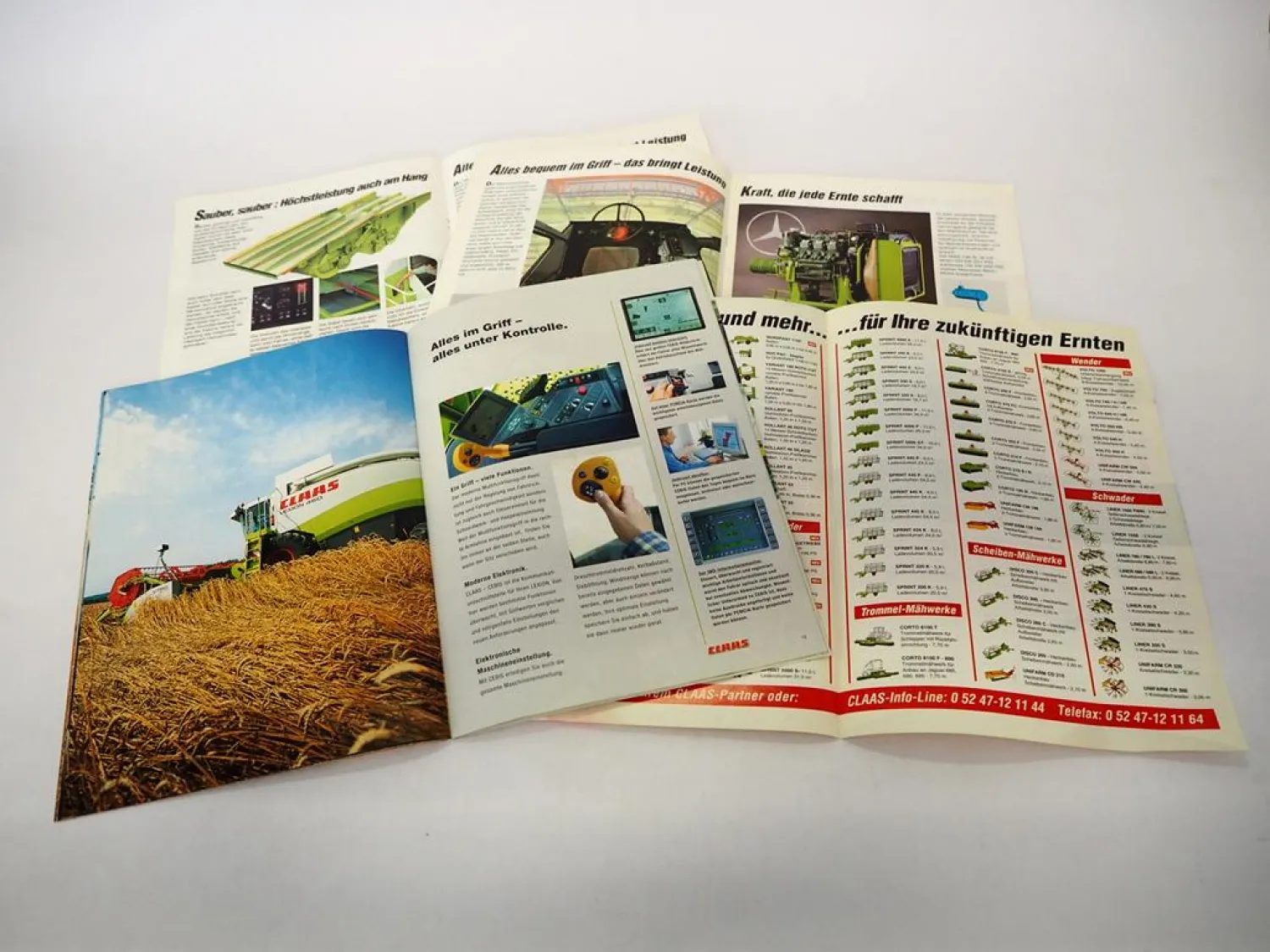 Original Prospekt Claas Dominator 88 108 SL Maxi Lexion 410 - 460 Mähdrescher