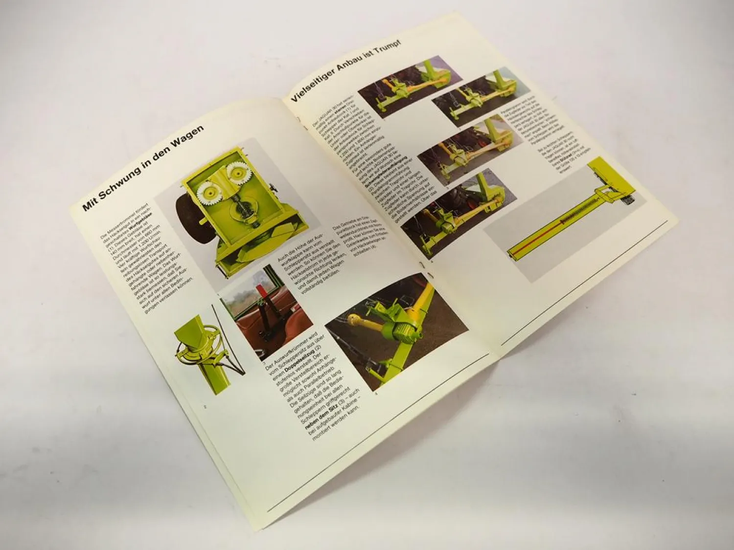 Original Prospekt Claas Jaguar 30 Feldhäcksler an Fendt Schlepper 1978