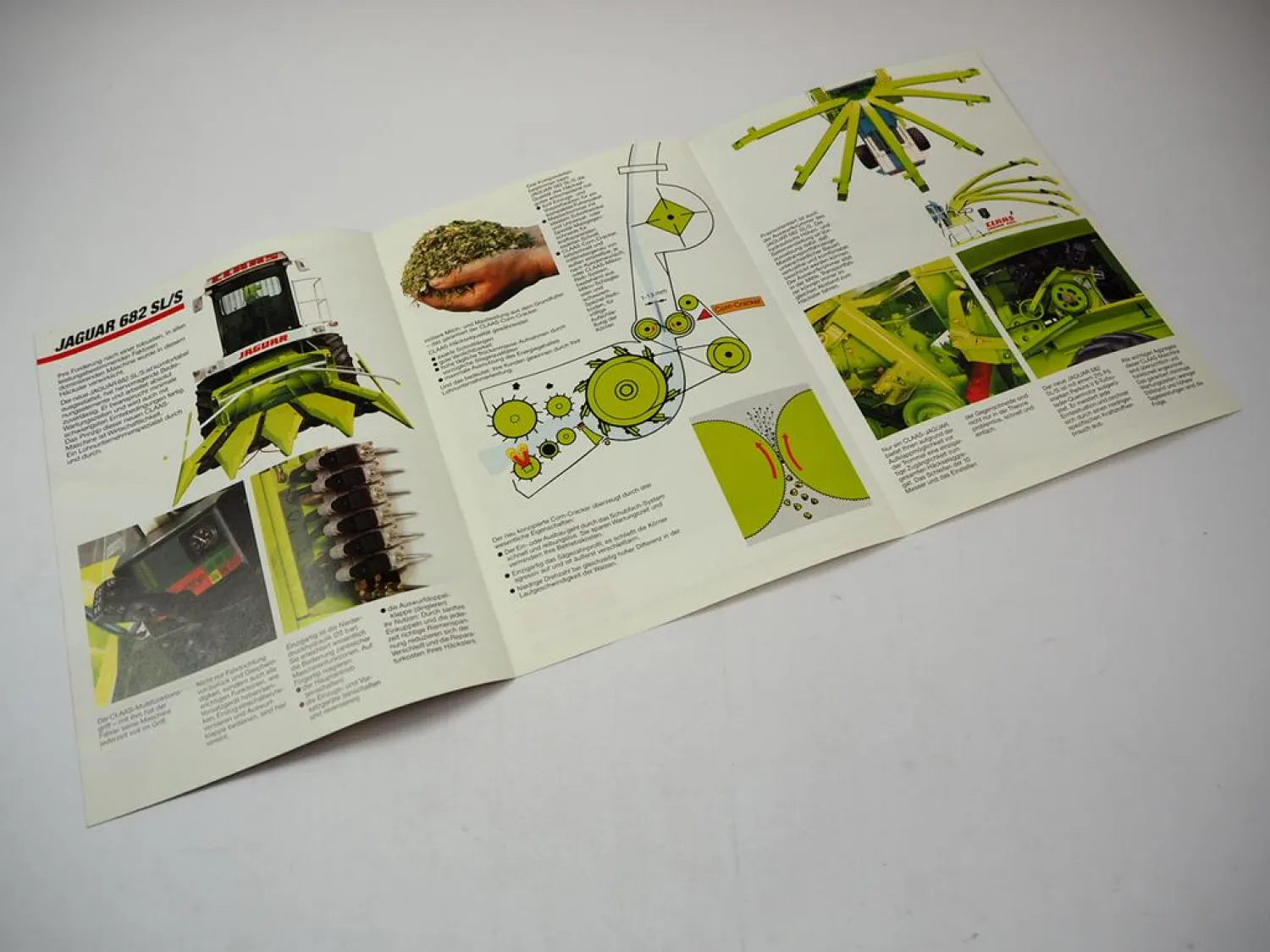 Original Prospekt Claas Jaguar 682 SL/S Feldhäcksler mit 6 Seiten von 02/1989