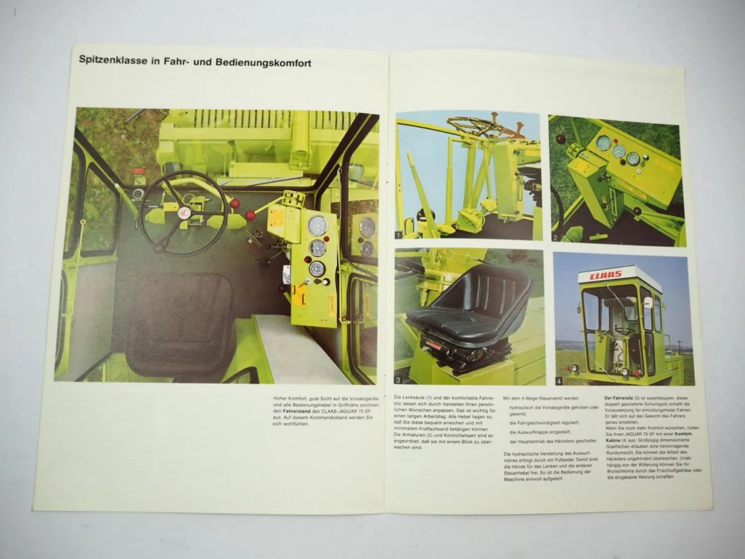 Original Prospekt Claas Jaguar 70 SF Feldhäcksler 1978 mit 12 Seiten