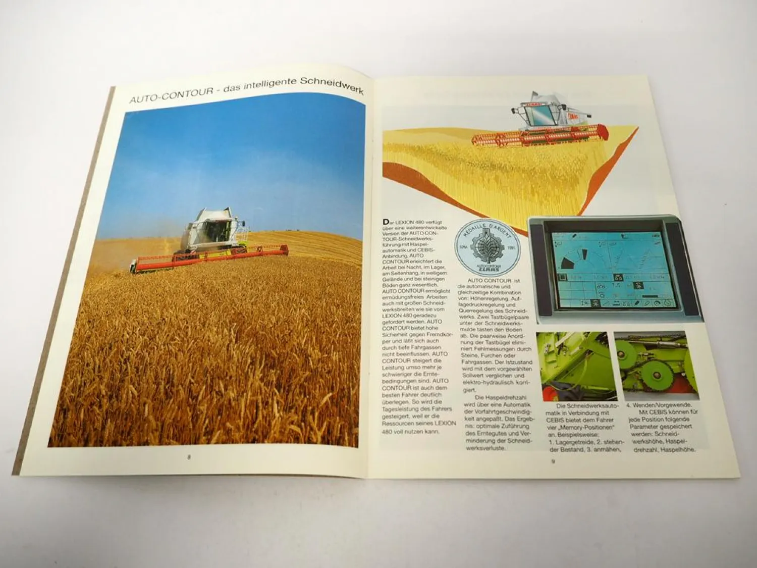 Original Prospekt Claas Lexion 480 Mähdrescher mit 30 Seiten von 07/1996