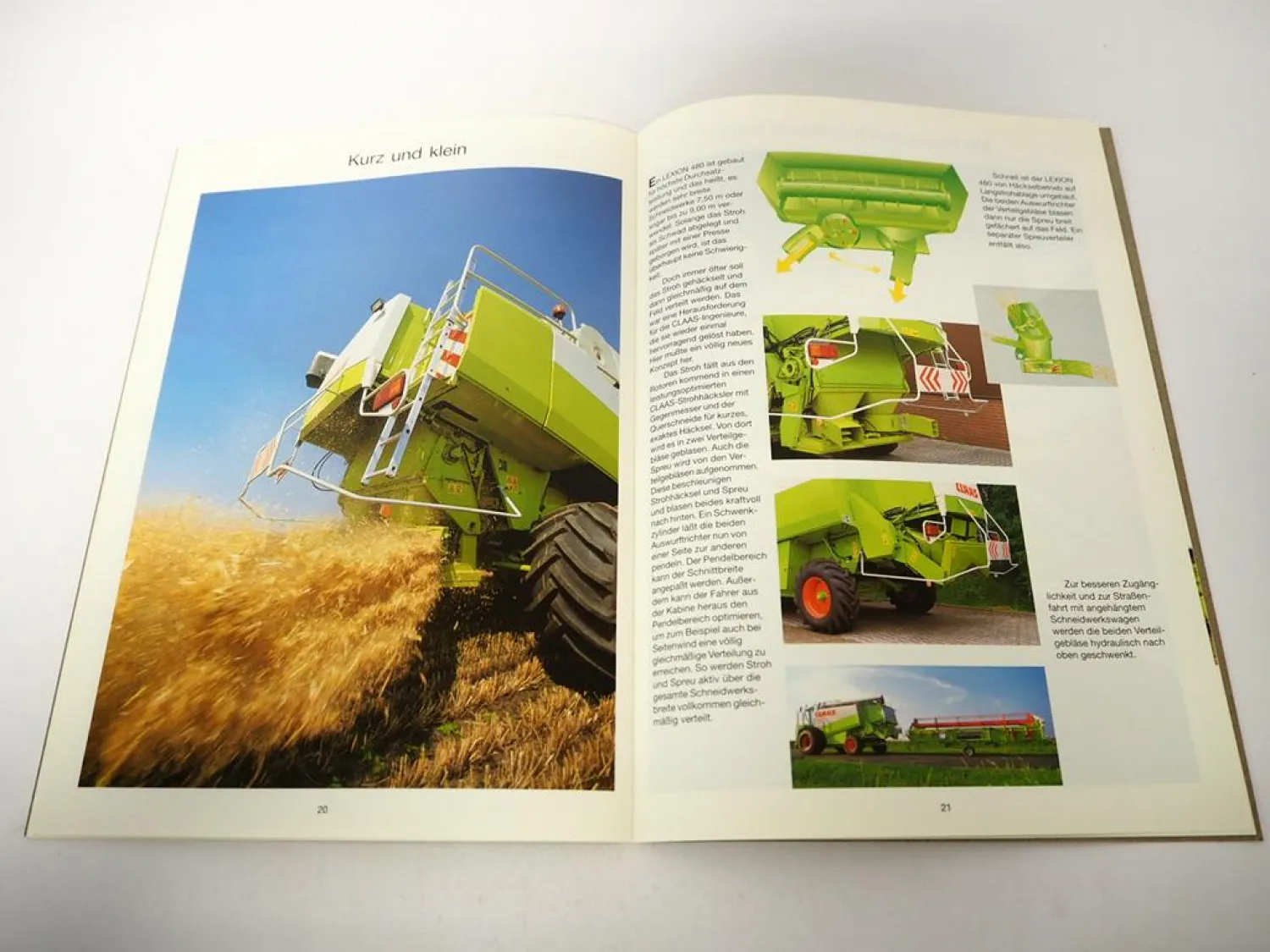 Original Prospekt Claas Lexion 480 Mähdrescher mit 30 Seiten von 07/1996