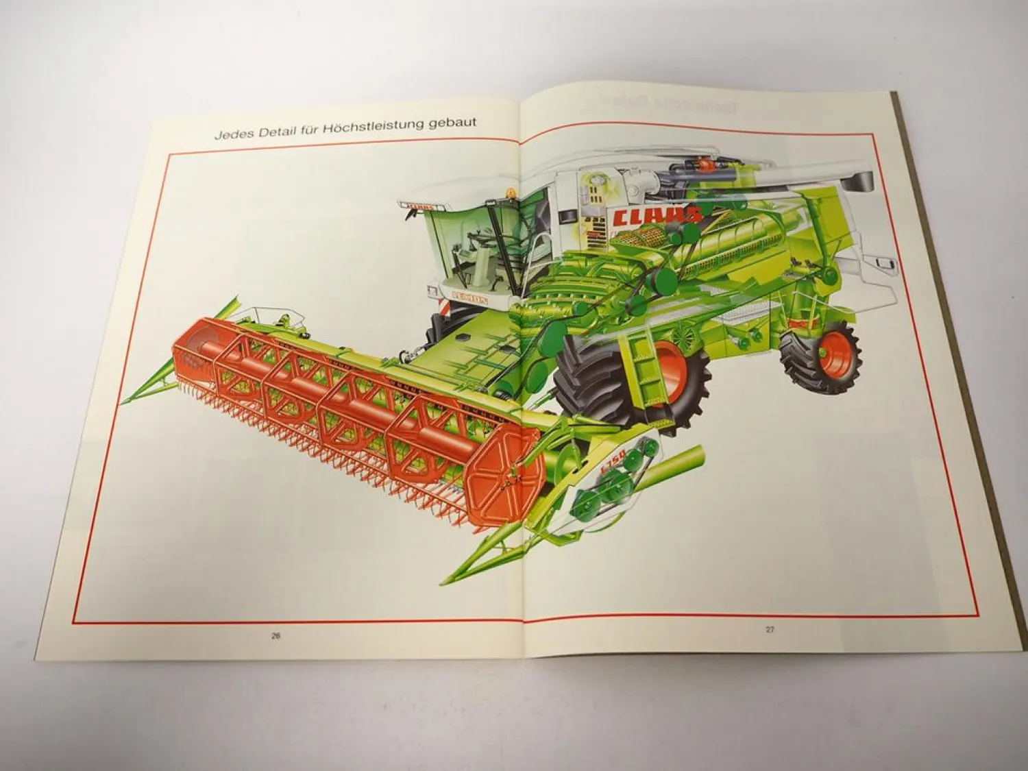 Original Prospekt Claas Lexion 480 Mähdrescher mit 30 Seiten von 07/1996