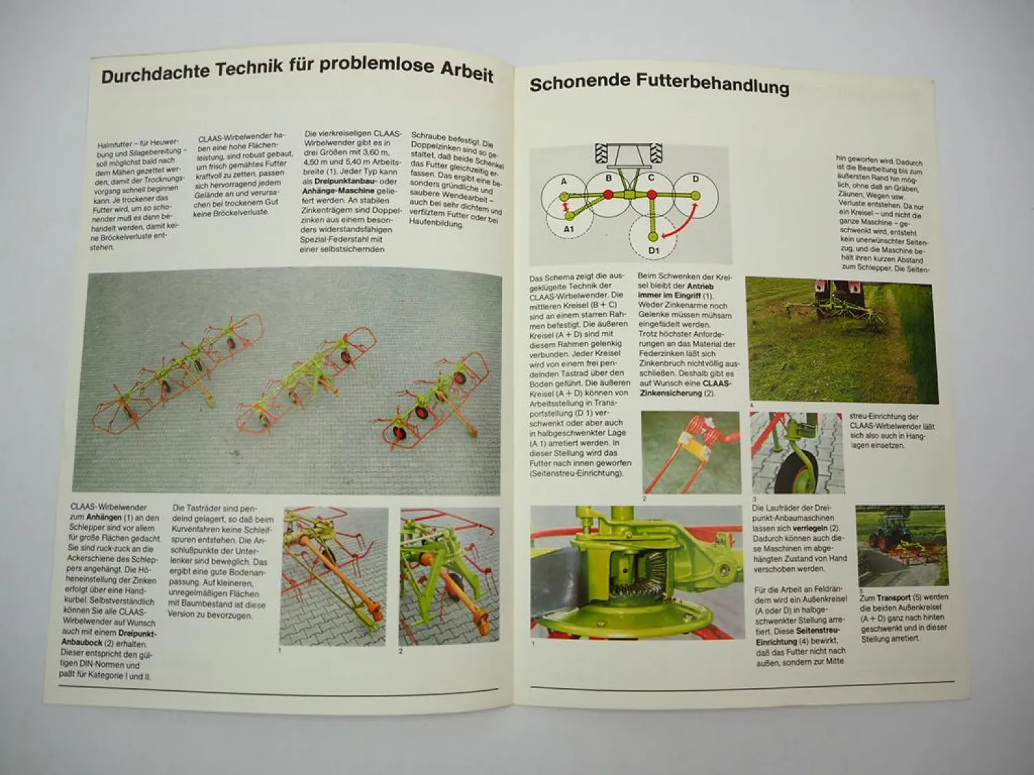 Original Prospekt Claas W WA WRSA 540 450 360 Wirbelwender 1978