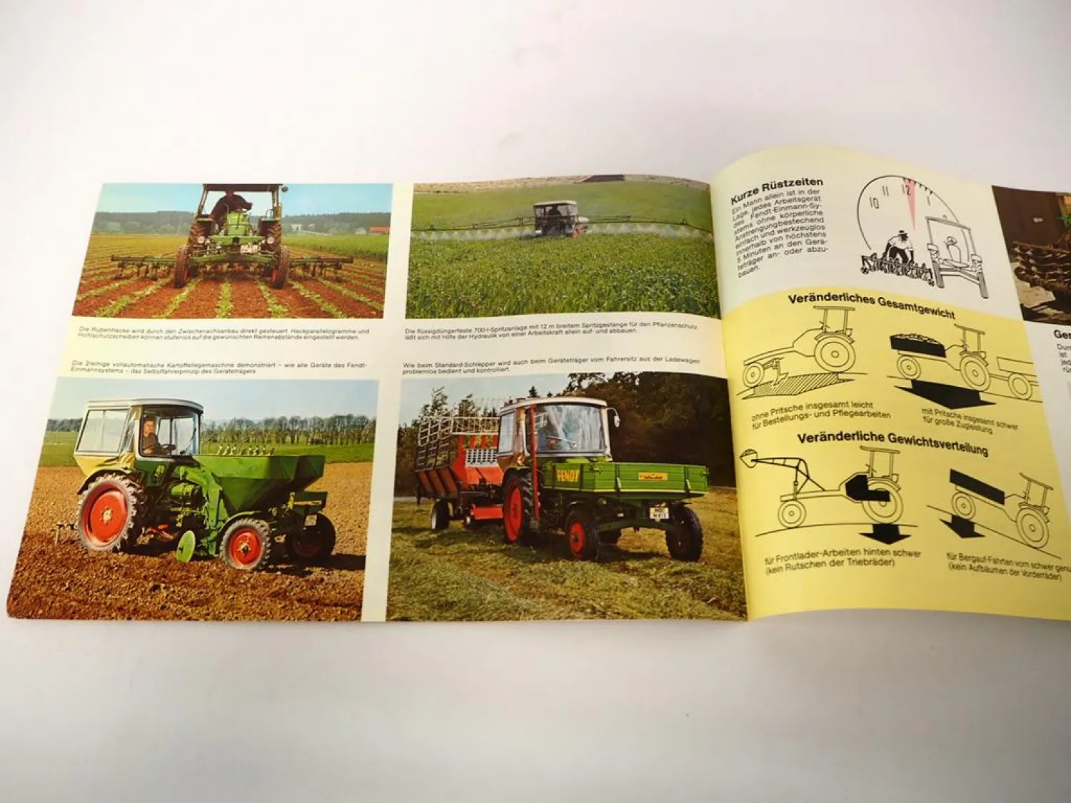 Original Prospekt Fendt 231GT Geräteträger mit technischer Daten 1970er Jahre