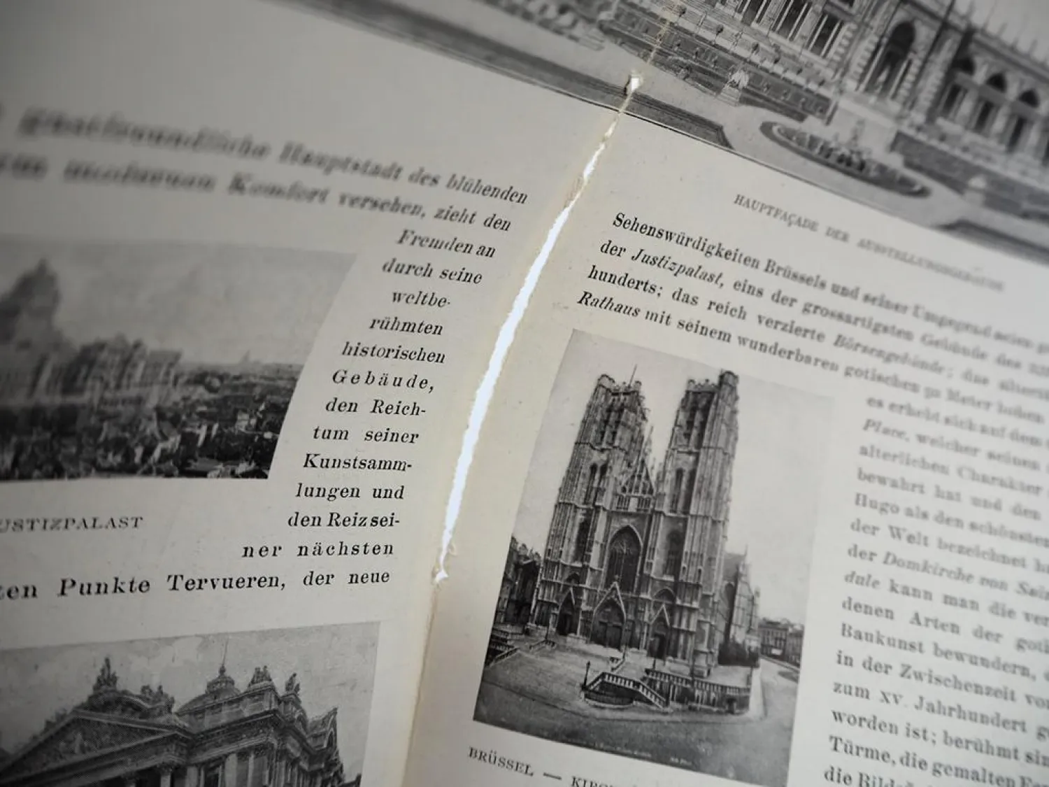 Original Prospekt Flyer mit Lageplan Weltausstellung Brüssel 1910