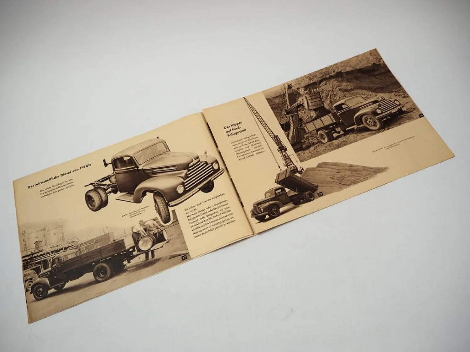 Original Prospekt Ford FK 1000 1250 Der LKW mit dem Aufbau nach Ihrer Wahl