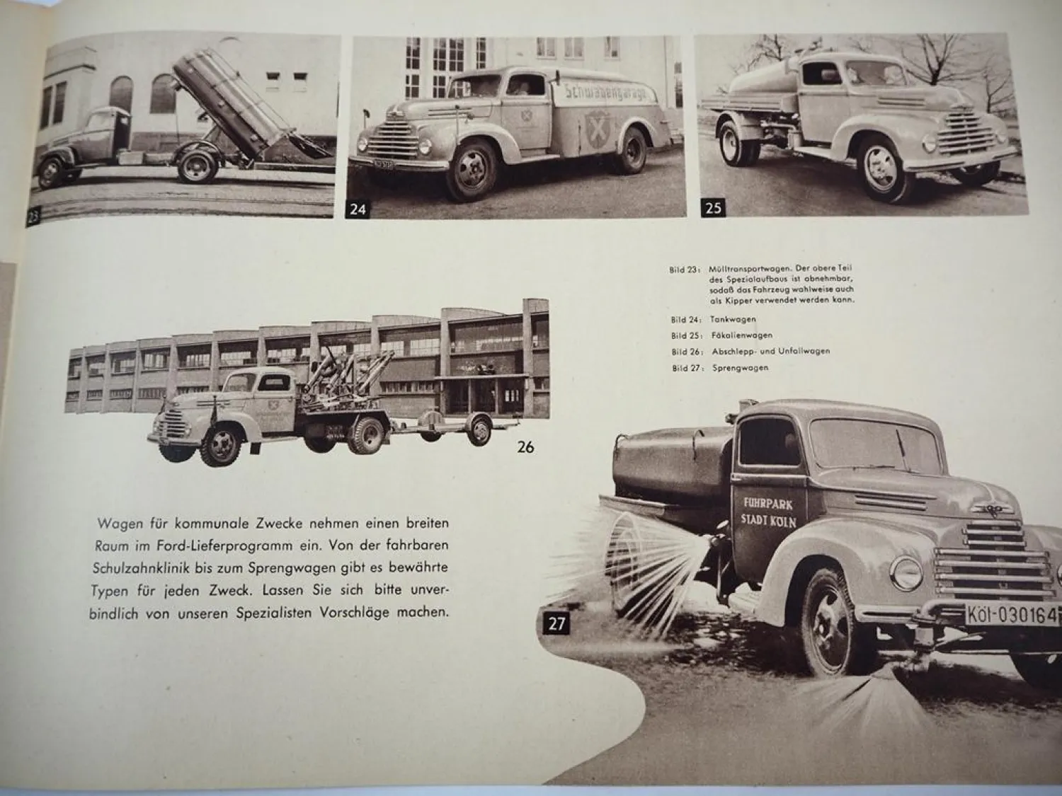 Original Prospekt Ford FK 1000 1250 Der LKW mit dem Aufbau nach Ihrer Wahl