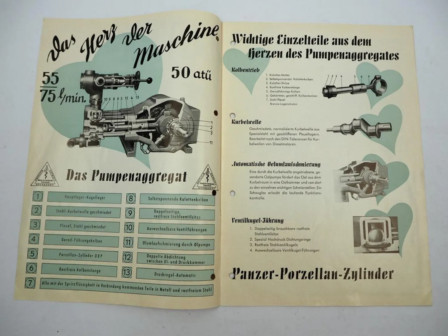 Original Prospekt Fricke Hochdruck Spritzen z.B. an Unimog Boehringer 1954