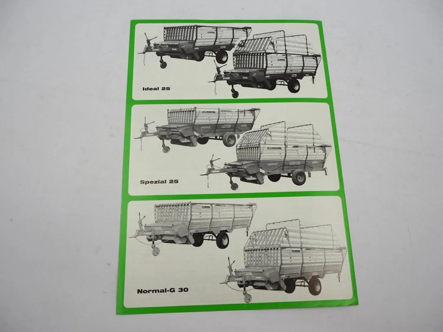 Original Prospekt Kemper Ideal Spezial Normal-G Ladewagen ca. 1970er Jahre
