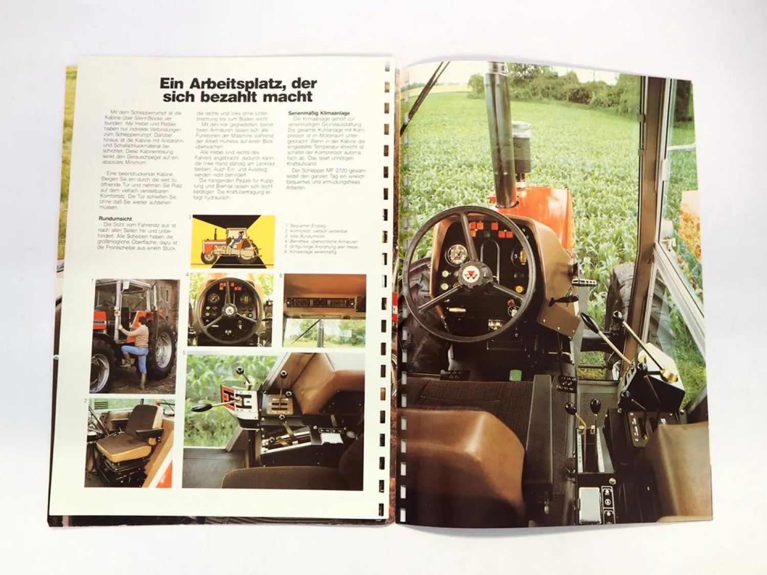 Original Prospekt Massey Ferguson MF 2720 Schlepper 1982 mit technischen Daten