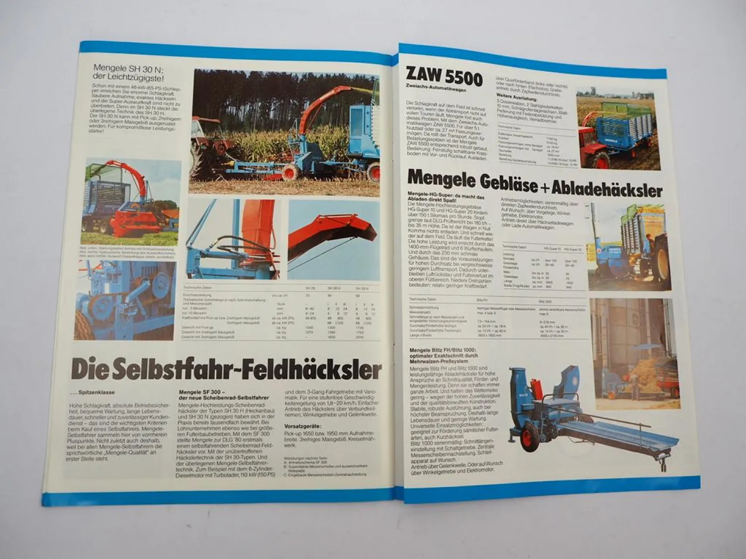 Original Prospekt Mengele Landtechnik Produktprogramm 1980er Jahre