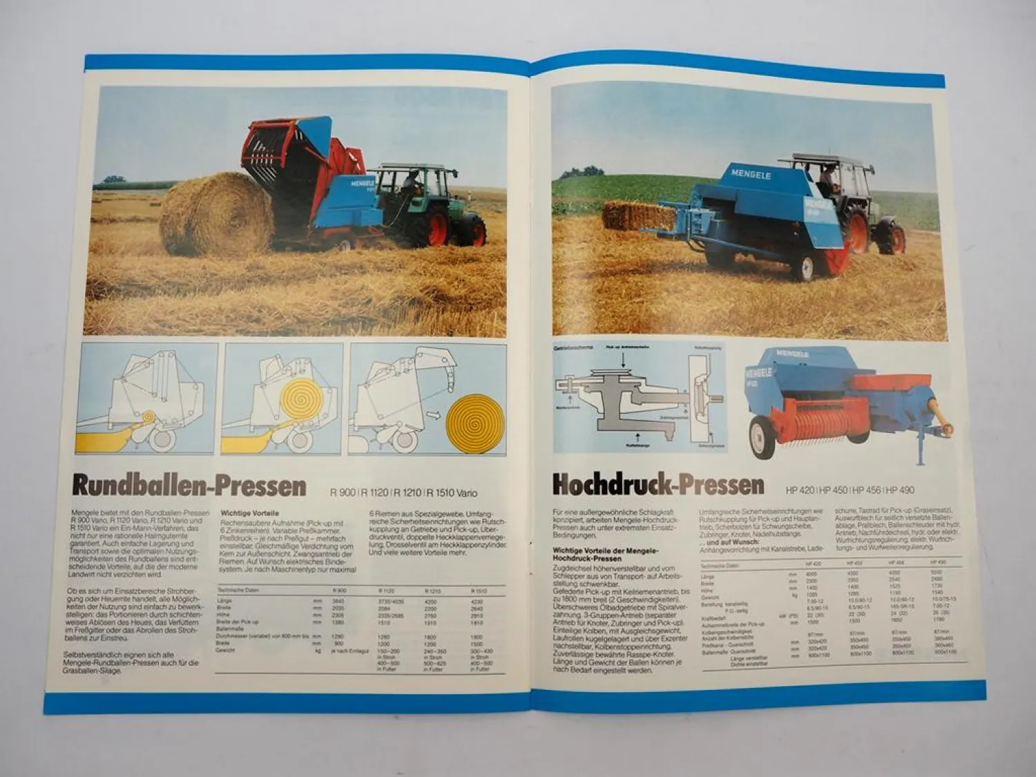 Original Prospekt Mengele Landtechnik Produktprogramm 1984/85