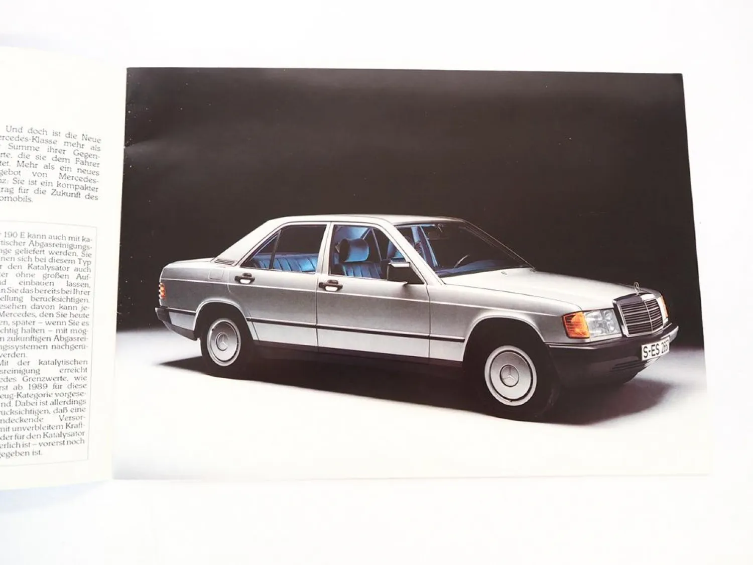 Original Prospekt Mercedes Benz 190 190E Typ W201 1985
