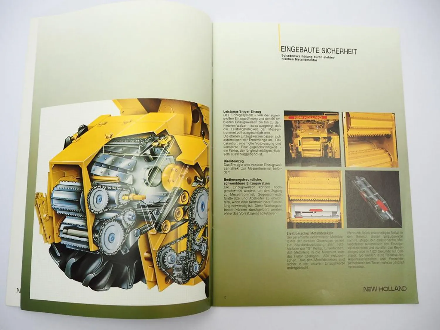 Original Prospekt New Holland S 1800 1900 2200 Selbstfahrender Feldhäcksler 1986