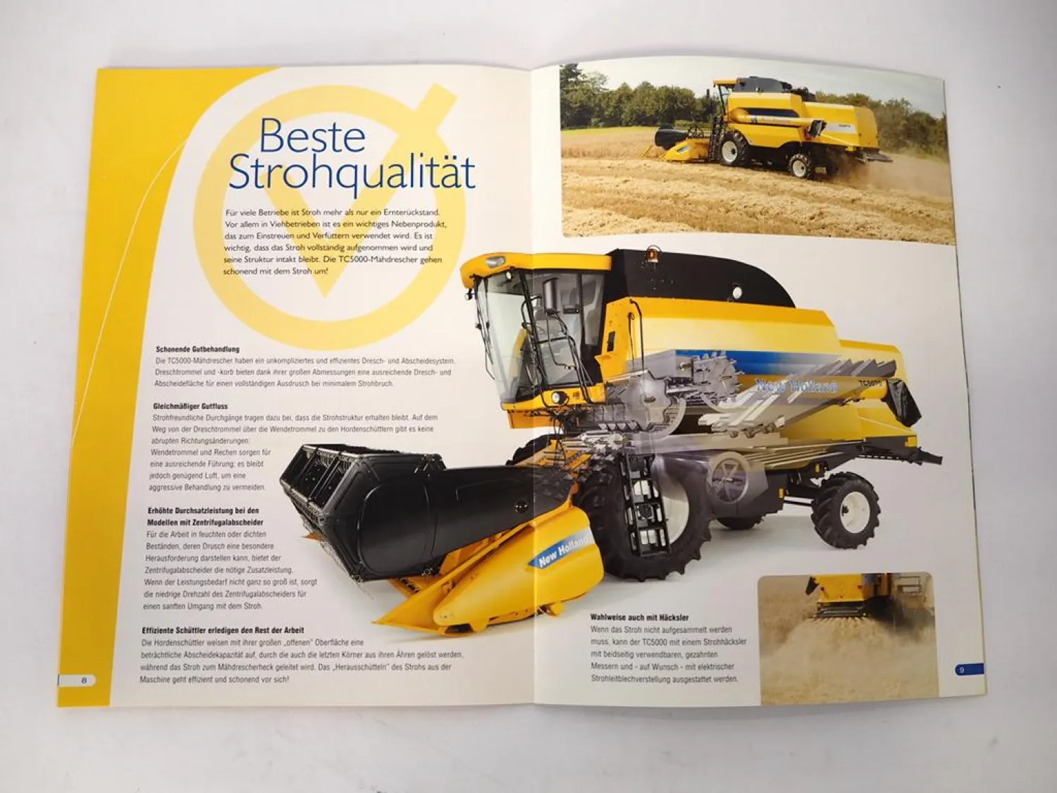 Original Prospekt New Holland TC 5040 5050 5060 5070 5080 Mähdrescher 2007