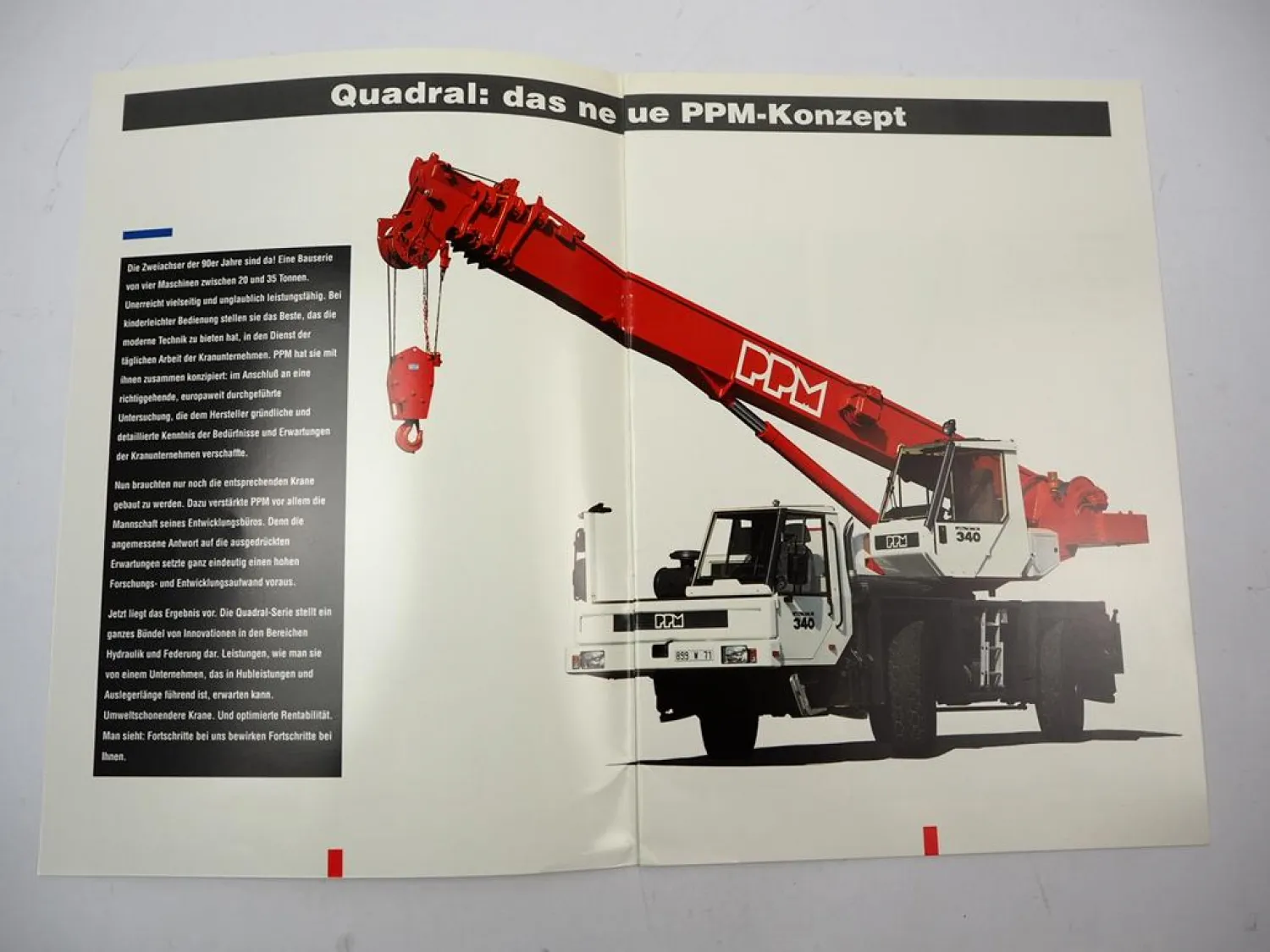 Original Prospekt PPM ATT 240 290 340 390 Mobilkran 1990er Jahre