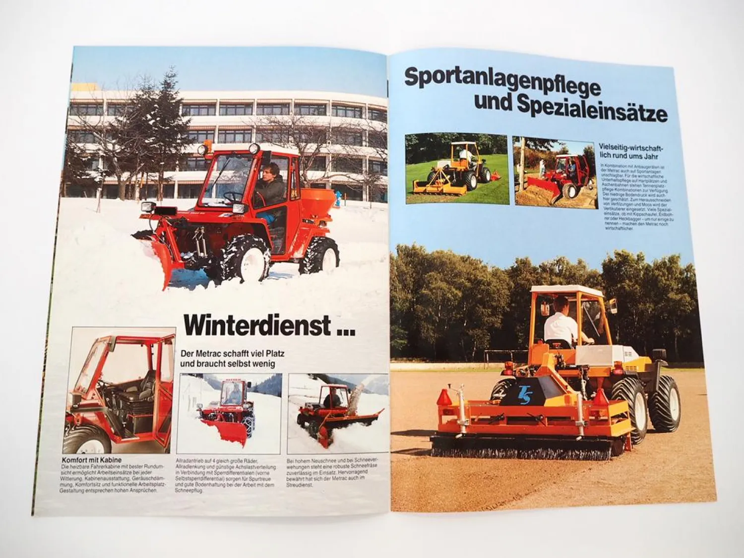 Original Prospekt Reform Metrac 3003K Traktor Rasenpflege Winterdienst 1990er