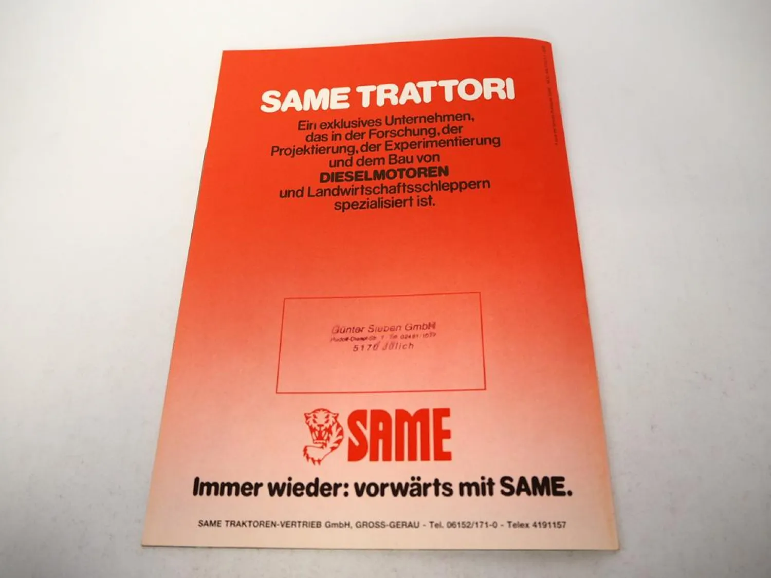 Original Prospekt Same Explorer 55 65 75 Traktor mit 23 Seiten von 9/1985