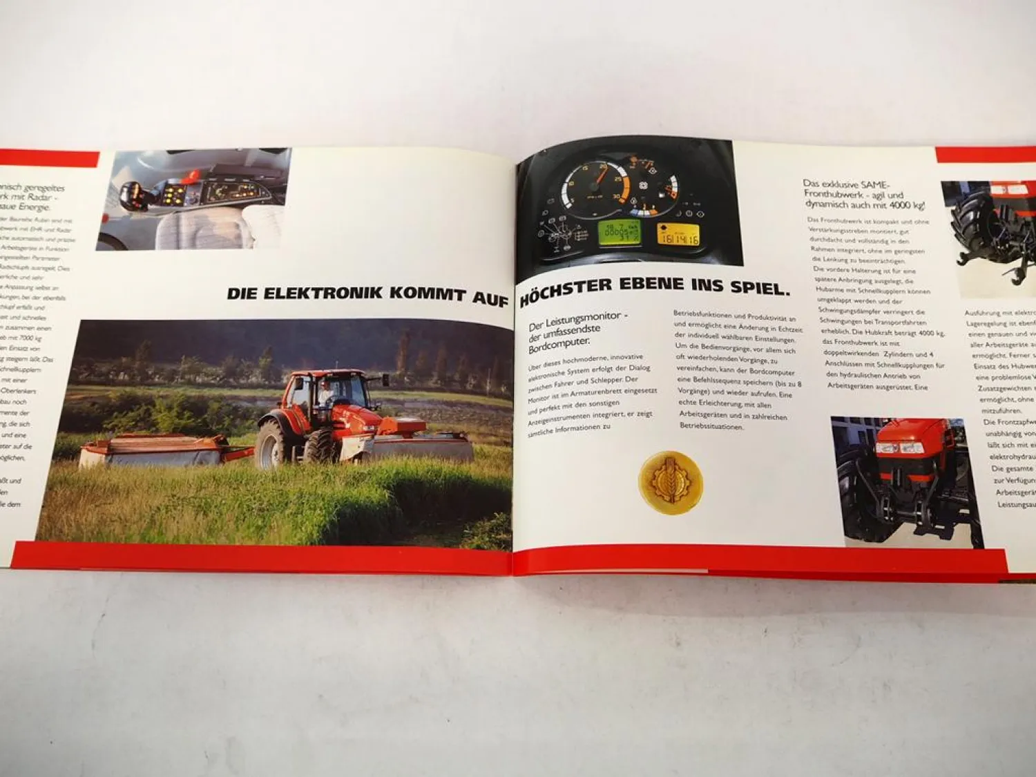 Original Prospekt Same Rubin 120 135 150 Schlepper mit technischen Daten 1999
