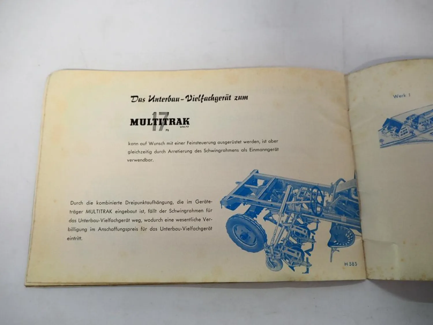 Original Prospekt Schmotzer Anbau Vielfachgeräte für Schlepper Eicher Lanz Alldog