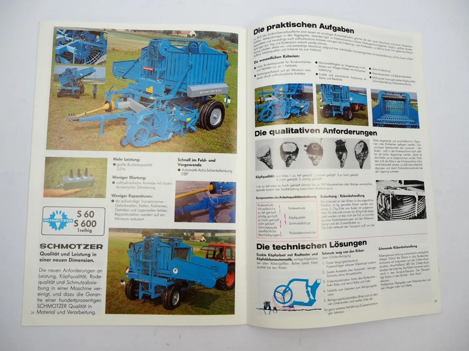 Original Prospekt Schmotzer Landtechnik Produktprogramm 1990 Handbuch