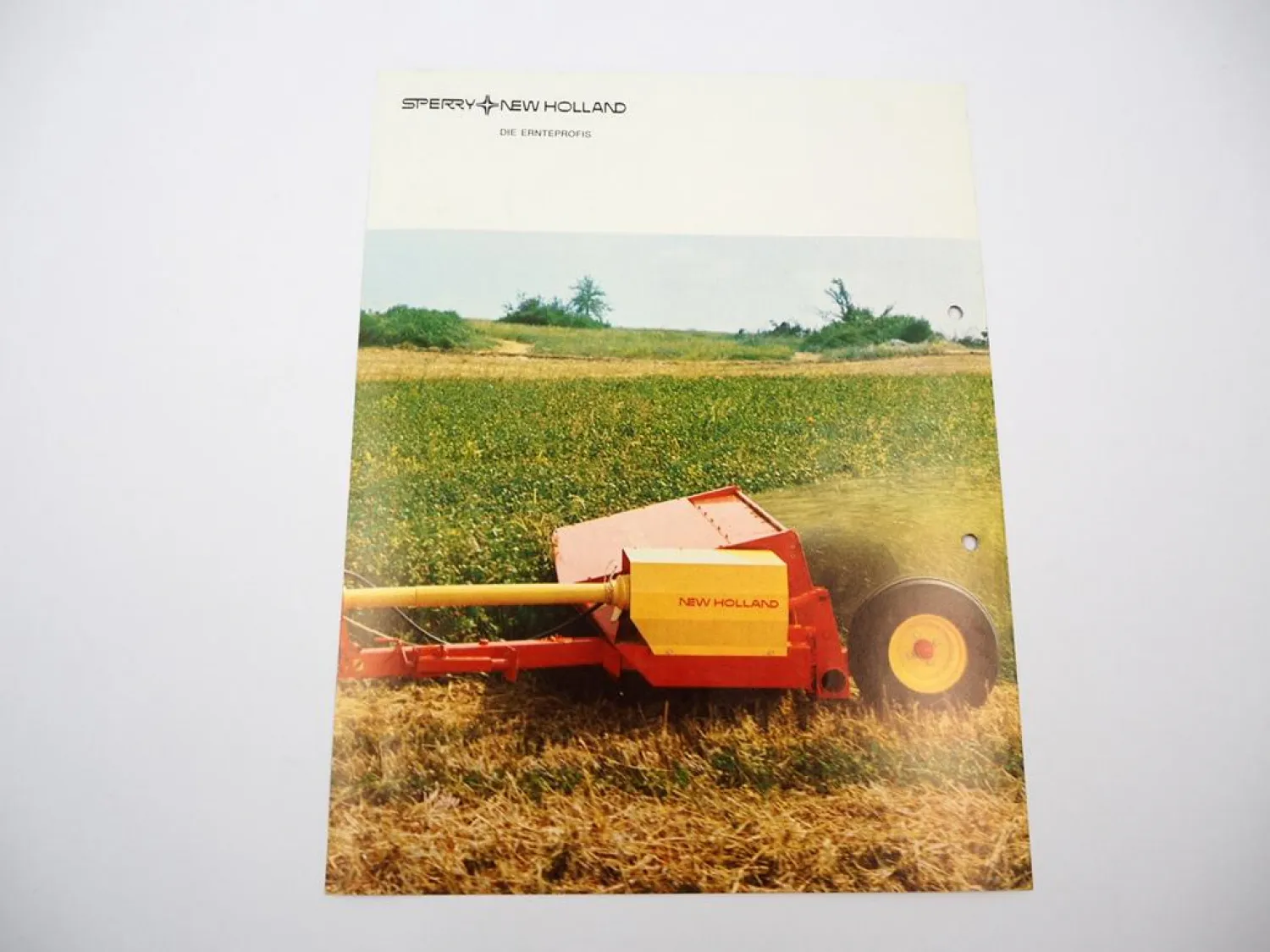 Original Prospekt Sperry New Holland 40 Schlegel Strohhäcksler 1975