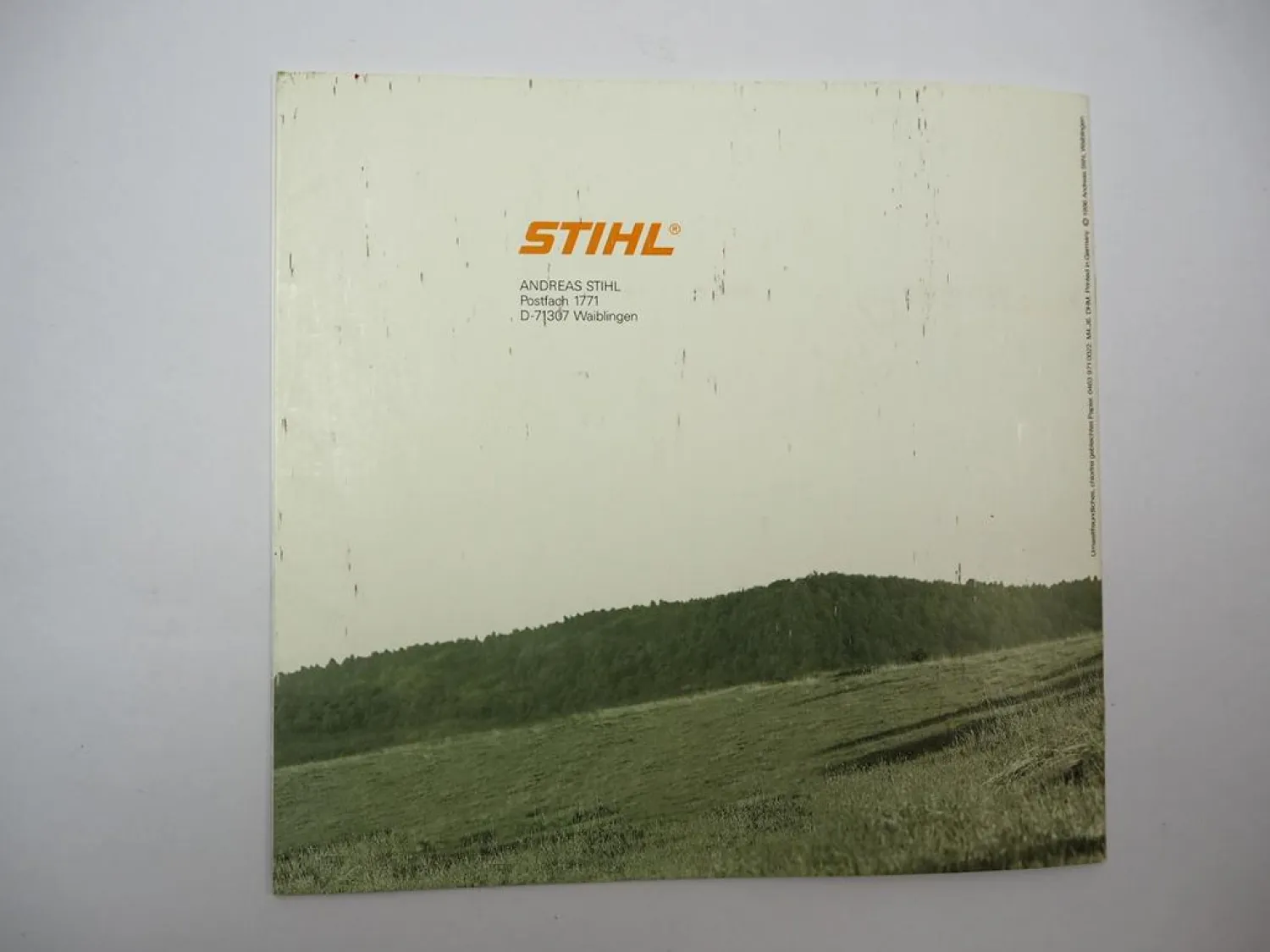 Original Prospekt Stihl Motorsensen 1996 Ratgeber Grundstückspflege