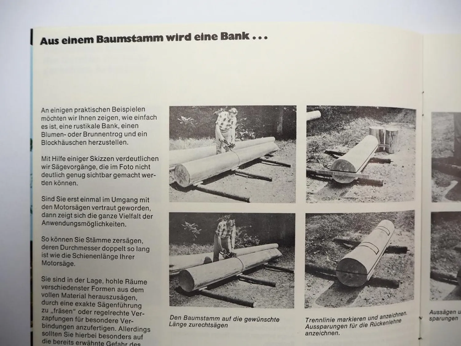 Original Prospekt Stihl Sägen Trennen Schneiden 1980er Jahre Ratgeber