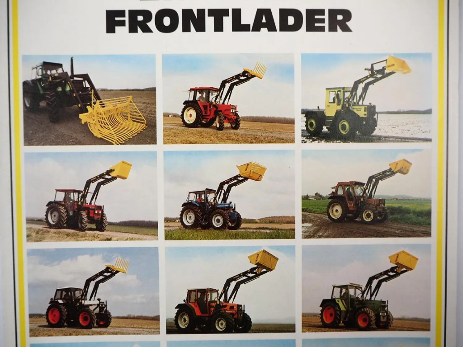 Original Prospekt Stoll Frontlader ALN ALS an Schlepper MB-trac Fendt Deutz 1984