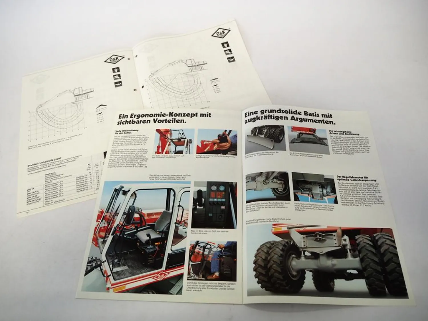 Original Prospekt + Technische Daten O&K MH4 CS Hydraulikbagger 1990