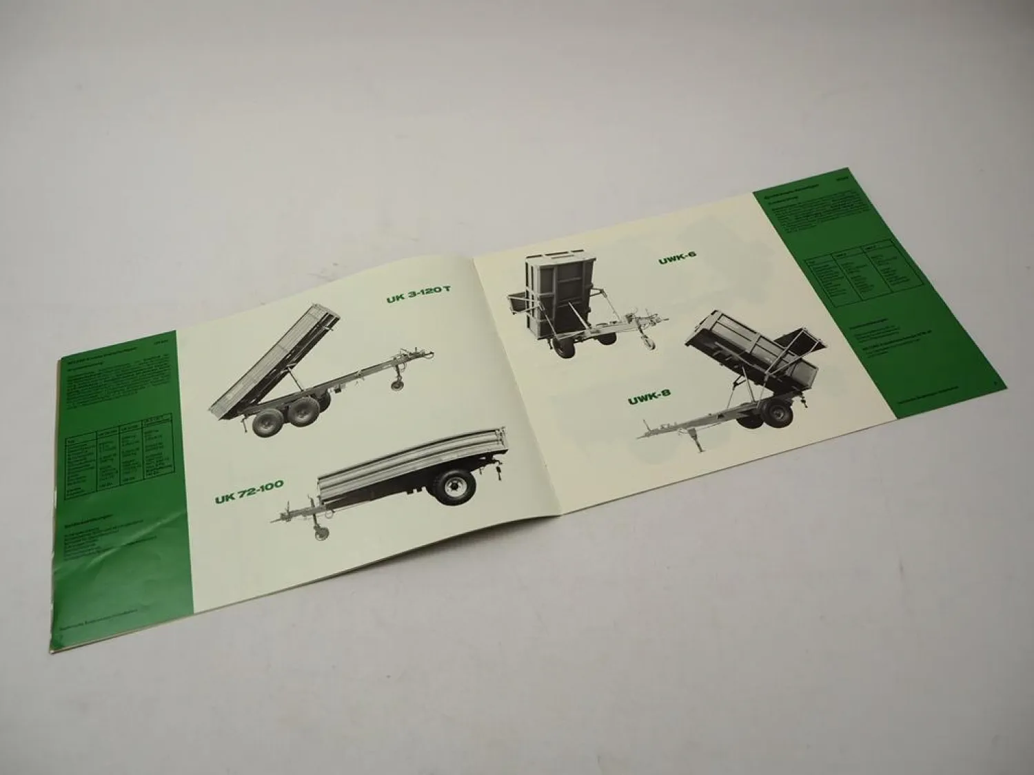 Original Prospekt Unsinn Record Ackerwagen- u. Landwirtschaftskipper Programm